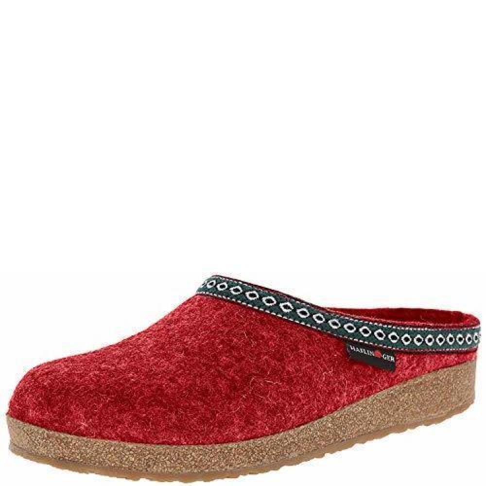 Haflinger Red Wool Clogs